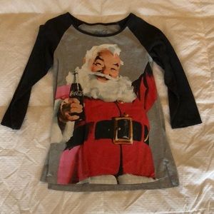Santa 3/4 sleeve top